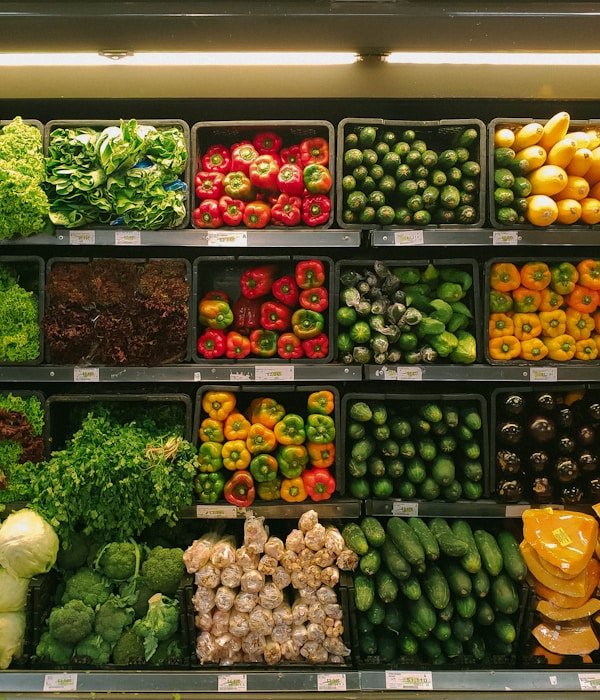 Fresh organic produce from local farms